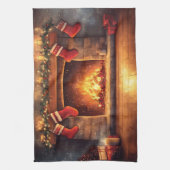 Linge De Cuisine Cheminée douillette avec jarretelles (Vertical)