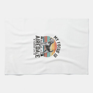 Linge De Cuisine Chemise Airedale Terrier Amateur de Chien Vintage