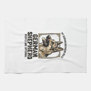 Linge De Cuisine Chemise de Berger Allemand pour les Amoureux de Ch
