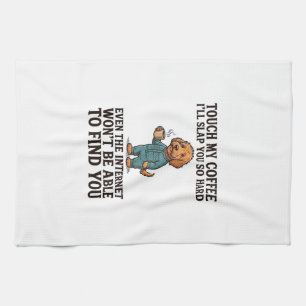 Linge De Cuisine Chemise de conception de gravure vintage de chien