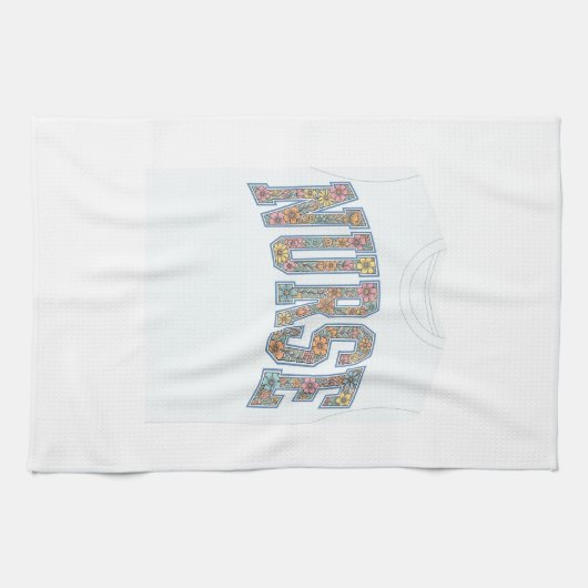 Linge De Cuisine Chemise de conception de lettrage universitaire fl (Horizontal)