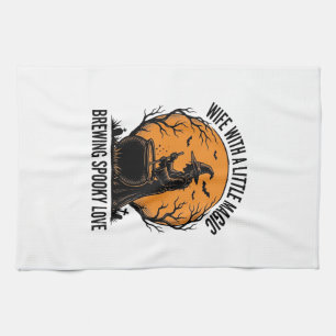 Linge De Cuisine Chemise de femme Halloween Vintage Sorcière Chaudr