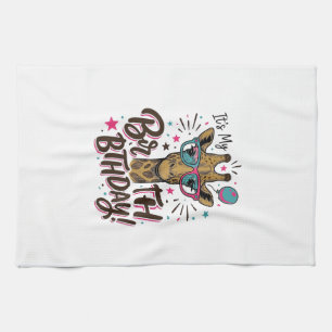Linge De Cuisine Chemise de fête avec gravure vintage pour annivers