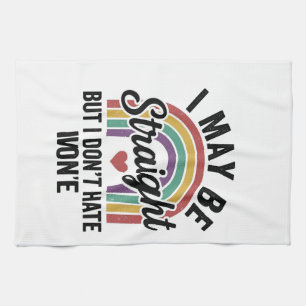 Linge De Cuisine Chemise de fierté arc-en-ciel Straight But Kind vi