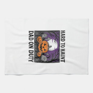 Linge De Cuisine Chemise de papa Halloween difficile à hanter drôle