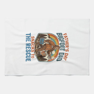 Linge De Cuisine Chemise de père Bigfoot Papa Fête des pères Élever