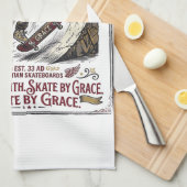Linge De Cuisine Chemise de skate longboard Jésus chrétien (Quart Plié)