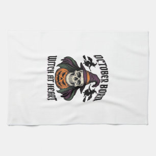 Linge De Cuisine Chemise de sorcière d'octobre Vintage Halloween An