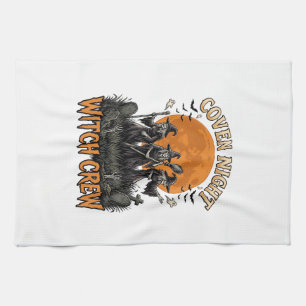 Linge De Cuisine Chemise de sorcière Halloween gravée vintage Coven