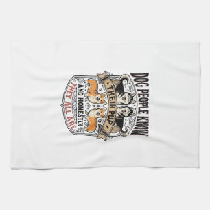 Linge De Cuisine Chemise drôle pour amateur de chien avec débat vin