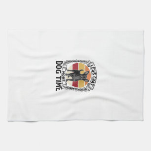 Linge De Cuisine Chemise drôle pour amateur de chien Gravure vintag