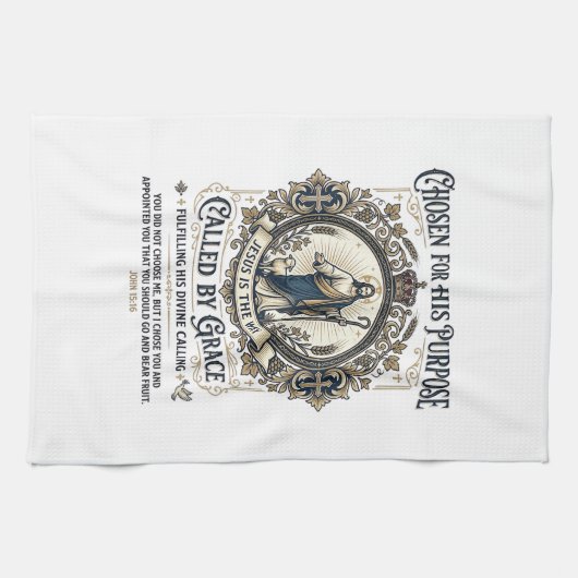 Linge De Cuisine Chemise Électricien Jésus Conception à base de foi (Horizontal)