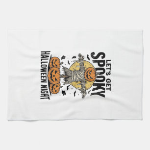 Linge De Cuisine Chemise Épouvantail Citrouille Graphique Halloween