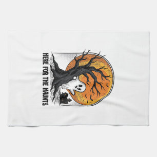 Linge De Cuisine Chemise fantôme Halloween Design de lune hantée vi