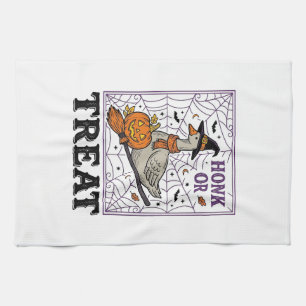 Linge De Cuisine Chemise Halloween Oie Sorcière Honk Or Treat Vinta