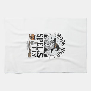 Linge De Cuisine Chemise Lune de Sorcière Gravure Vintage T-shirt H