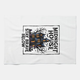 Linge De Cuisine Chemise Maison Hantée Design Nuit Squelettique Vin