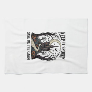 Linge De Cuisine Chemise Maison Hantée Gravure Vintage Halloween Ar
