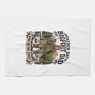 Linge De Cuisine Chemise Papa Bigfoot Fête des Pères Bois Papa Rétr