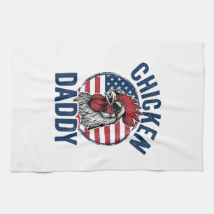 Linge De Cuisine Chemise patriotique vintage Coq Papa Poulet Desi