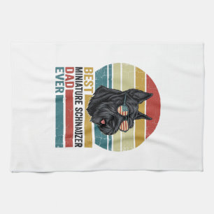 Linge De Cuisine Chemise patriotique vintage pour papa Schnauzer mi