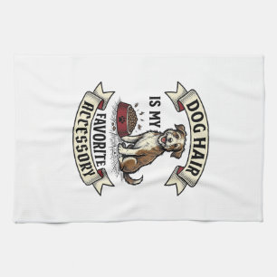 Linge De Cuisine Chemise poils de chien Gravure vintage Conception 