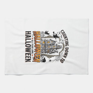 Linge De Cuisine Chemise prête pour Halloween Maison hantée vintage