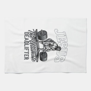 Linge De Cuisine Chemise Vectorielle Vintage Jésus Ultimate Deadlif