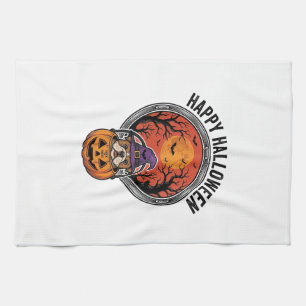 Linge De Cuisine Chemise vintage Bulldog Sorcière Citrouille Joyeux