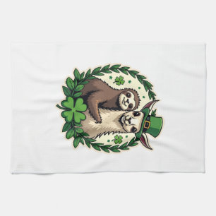 Linge De Cuisine Chemise Vintage Lucky Fête de la Saint-Patrick Lam