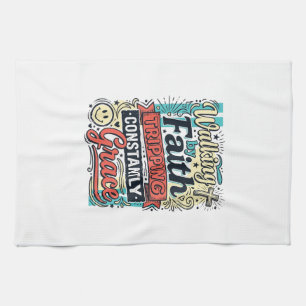 Linge De Cuisine Chemise vintage Sauvé par la Grâce en marchant par