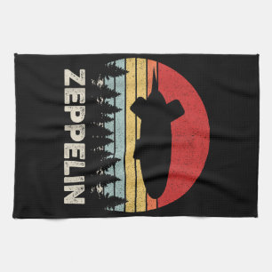 Linge De Cuisine Chemise Zeppelin Rétro Vintage Dirigeable Aéronef