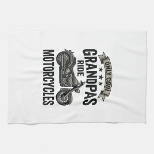 Linge De Cuisine Chemises de grand-pères cool pilotent des motos Vi