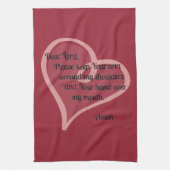 Linge De Cuisine Cher seigneur Keep Your Arm Around… (Vertical)