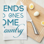 Linge De Cuisine Chercher ce qui compte Turquoise (Quart Plié)