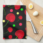 LINGE DE CUISINE CHERRIES PLUS (Quart Plié)