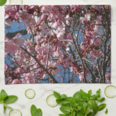 Linge De Cuisine Cherry Blossoms et Blue Sky Spring Floral (Plié)