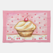 Linge De Cuisine Cherry Cupcake Kitchen Towel  (Horizontal)