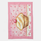 Linge De Cuisine Cherry Cupcake Kitchen Towel  (Vertical)
