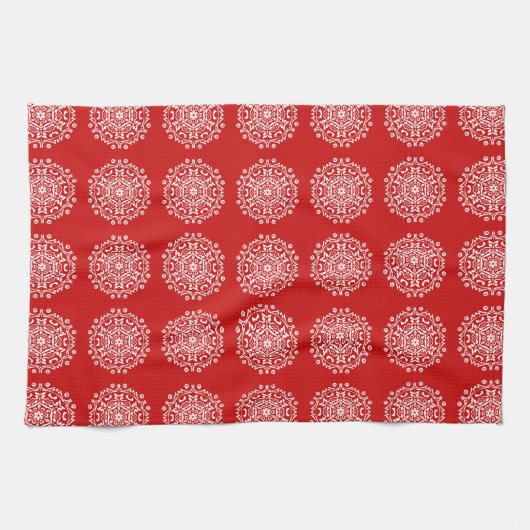 Linge De Cuisine Cherry Mandala (Horizontal)
