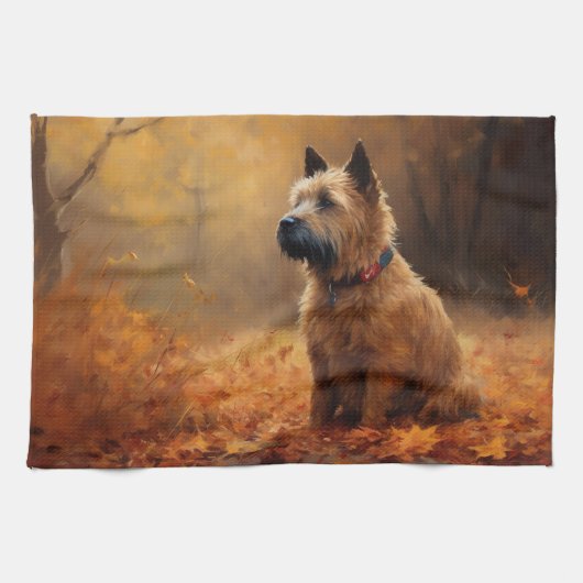 Linge De Cuisine Chesapeake Bay Terrier en congé d'automne (Horizontal)