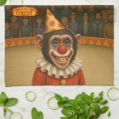 Linge De Cuisine Chester le clown chimpanzé (Plié)