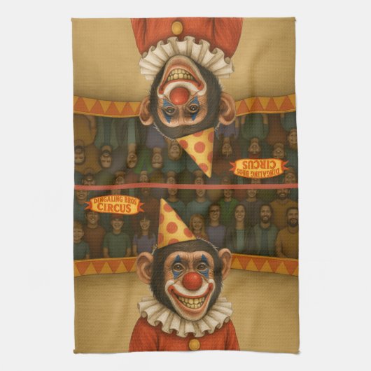 Linge De Cuisine Chester le clown chimpanzé (Vertical)