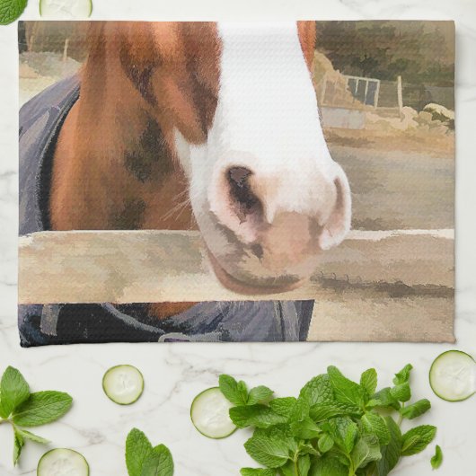 LINGE DE CUISINE CHESTNUT CHEVAL (Plié)