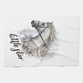 Linge De Cuisine Cheval à main avec tablier plante (Horizontal)