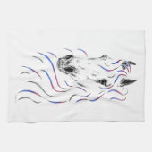 Linge De Cuisine Cheval arabe élégant (Horizontal)