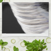 Linge De Cuisine Cheval arabe gris argenté (Plié)