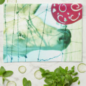 Linge De Cuisine Cheval Blanc Coeur Rouge Saint Valentin (Plié)