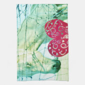 Linge De Cuisine Cheval Blanc Coeur Rouge Saint Valentin (Vertical)