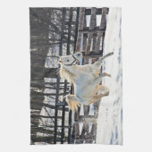 Linge De Cuisine Cheval blanc galopant (Vertical)